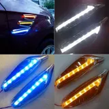 Đèn hốc gió trang trí xe hơi cá tính (xanh)