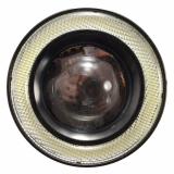 Đèn LED Bi Lồi Độ Gầm Xe Ô Tô - Đường kính 77mm - Màu Xanh lam