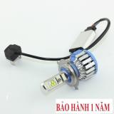Đèn led H4 TURBO T1 fa-cos xe máy 6000k ( sáng trắng )