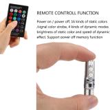 Bộ 2 đèn Led mini demi 16 màu có remote cho xe máy