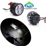 Đèn Led trợ sáng xe máy gắn chân gương 206401