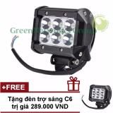 Đèn led trợ sáng xe máy phượt c6 GNG + Tặng đèn c6