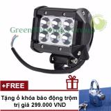 Đèn led trợ sáng xe máy phượt c6 GNG + Tặng ổ khoá báo động