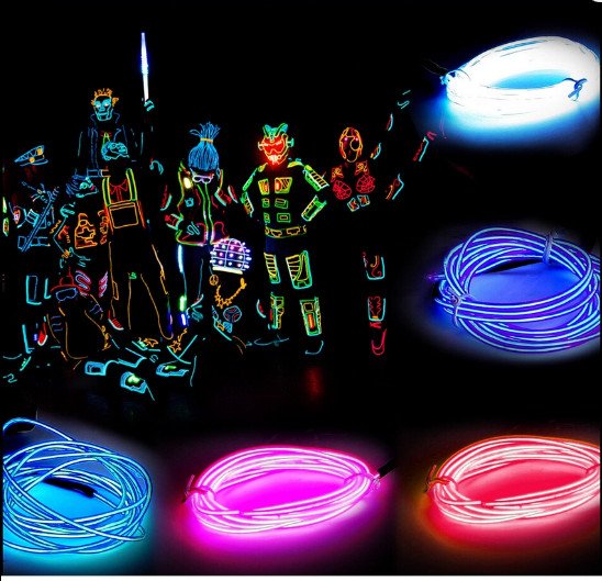 Đèn led xe hơi ô tô trang trí nội thất có jack dài 5m .