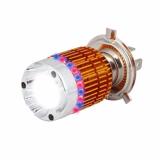Đèn pha led 7 màu chân H4 gắn xe máy Greennetworks