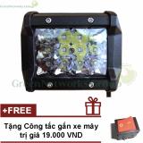 Đèn pha led c6 12 bóng ánh sáng trắng gắn xe máy ô tô greennetowrks