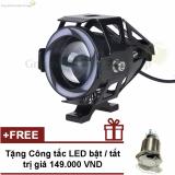 Đèn pha led trợ sáng U7 cho xe máy mô tô GreenNetworks ( 7 màu)