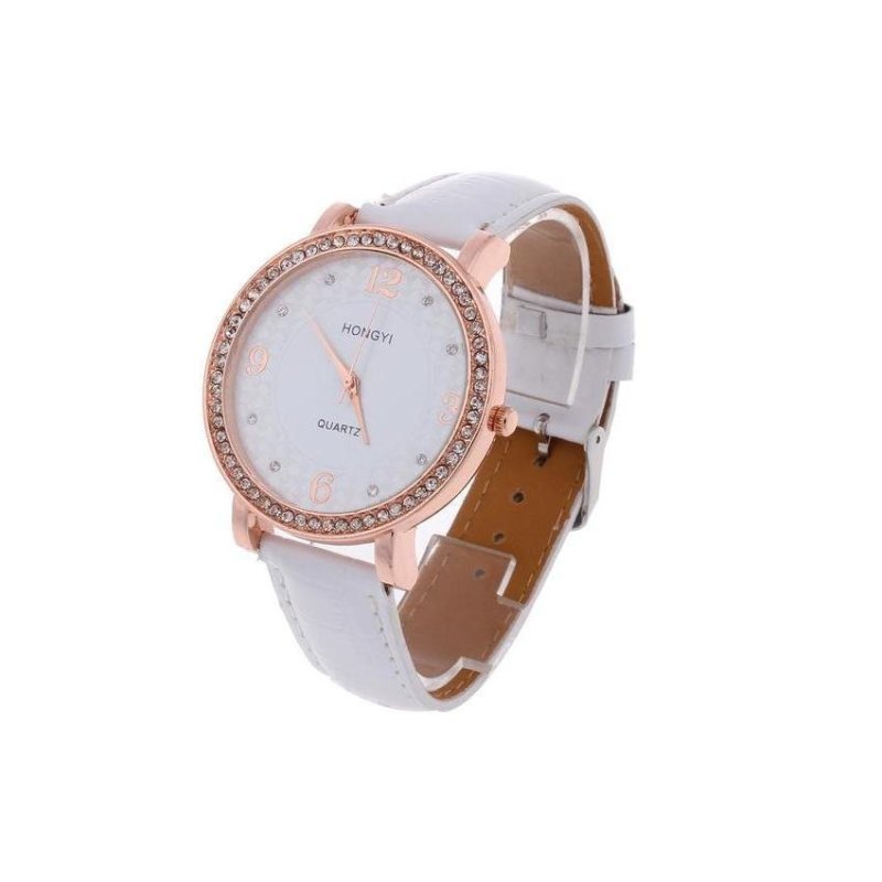 DHS PU Band Quartz Movement Watch Women - intl bán chạy