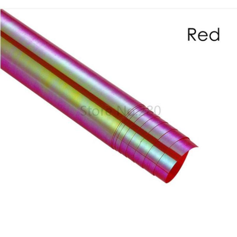 (Đỏ Rose Xà Cừ - 30x100cm) Phim dán chóa đèn xe giúp thay đổi màu sắc