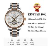 Đồng hồ cơ Automatic dây thép không gỉ Kinyued 1006