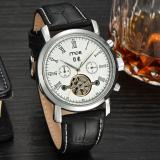 Đồng hồ cơ nam dây da MCE 6205 (Đen)