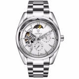 Tevise 795A Top Brand Tourbillon Luxury Digital Casual Watch Men Business Steel Wristwatch Automatic Mechanical Fashion Leather Wrist Watches