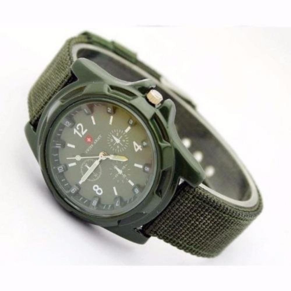 [HCM]đồng hồ dây dù thể thao GL012 ( xanh)