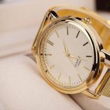 [HCM]Đồng Hồ Dây Thép Không Gỉ Màu Vàng Gold 010 Gl( vàng)