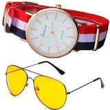 [HCM]kính nhìn xuyên màn đêm  + đồng hồ dây vải ngẫu nhiên