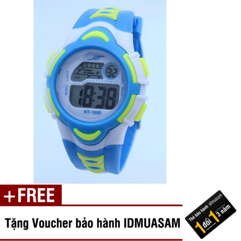 Giá bán Đồng hồ điện tử trẻ em IDMUASAM 7895 (Xanh ngọc) + Tặng kèm voucher bảo hành IDMUASAM