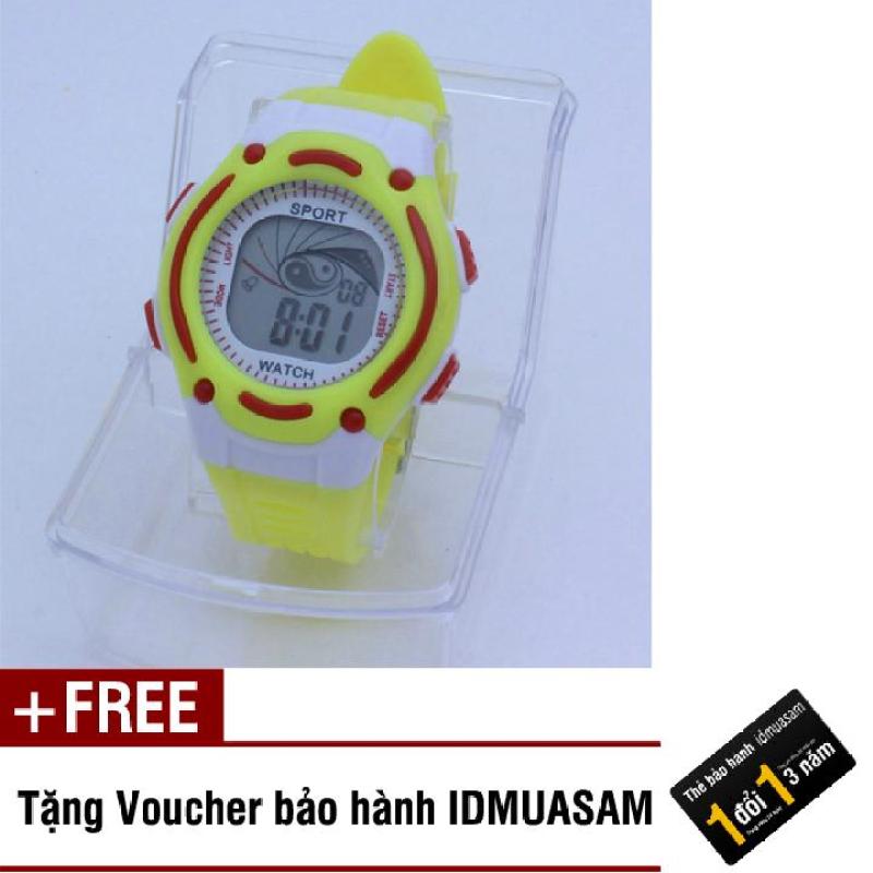 Nơi bán Đồng hồ điện tử trẻ em IDMUASAM S0833 (Vàng) + Tặng kèm voucher bảo hành IDMUASAM