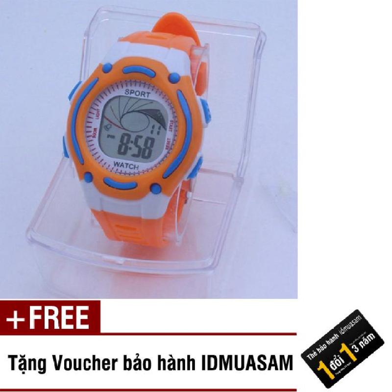 Nơi bán Đồng hồ điện tử trẻ em IDMUASAM S0834 (Cam) + Tặng kèm voucher bảo hành IDMUASAM