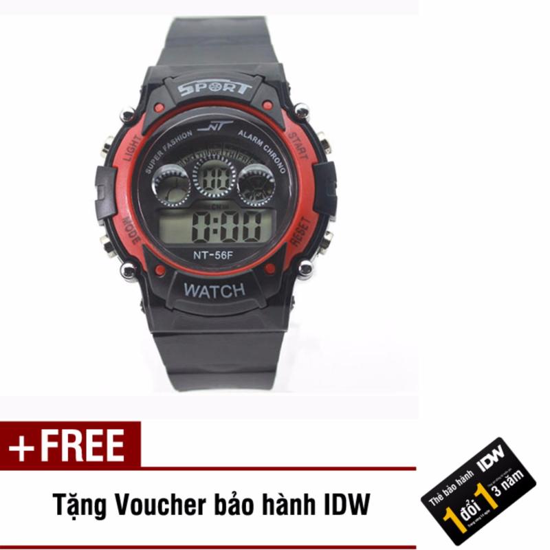 Đồng hồ điện tử trẻ em IDW 7462 (Đỏ) + Tặng kèm voucher bảo hành IDW bán chạy