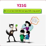 Đồng hồ định vị trẻ em thông minh GPS Tracker Y21G (Xanh Dương)