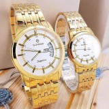ĐỒNG HỒ ĐÔI SUNRISE DM767SWA - KÍNH SAPPHIRE (VÀNG MẶT TRẮNG)