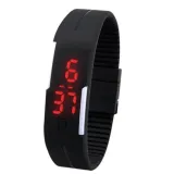 [HCM]Đồng hồ led kiểu dáng thể thao dây dẻo Sport (Đen)