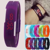 [HCM]Đồng hồ led kiểu dáng thể thao dây dẻo Sport (Đen)