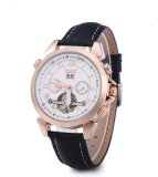 Đồng hồ máy cơ nam Jaragar Luxury (Vàng - Mặt trắng)