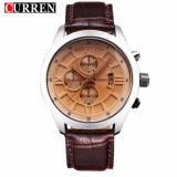 [HCM]Đồng hồ nam Curren dây da CR8137 (Champagne Gold)