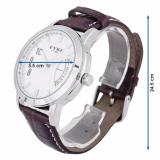 [HCM]Đồng hồ nam dây da EYKI 8408 (Nâu)
