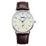 Đồng hồ nam dây da skmei 91kn20