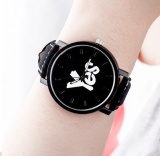 Đồng hồ Unisex dây da Sport họa tiết chữ Yes , No