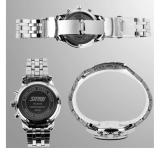 Đồng hồ nam dây inox Skmei 9070 (Đen)