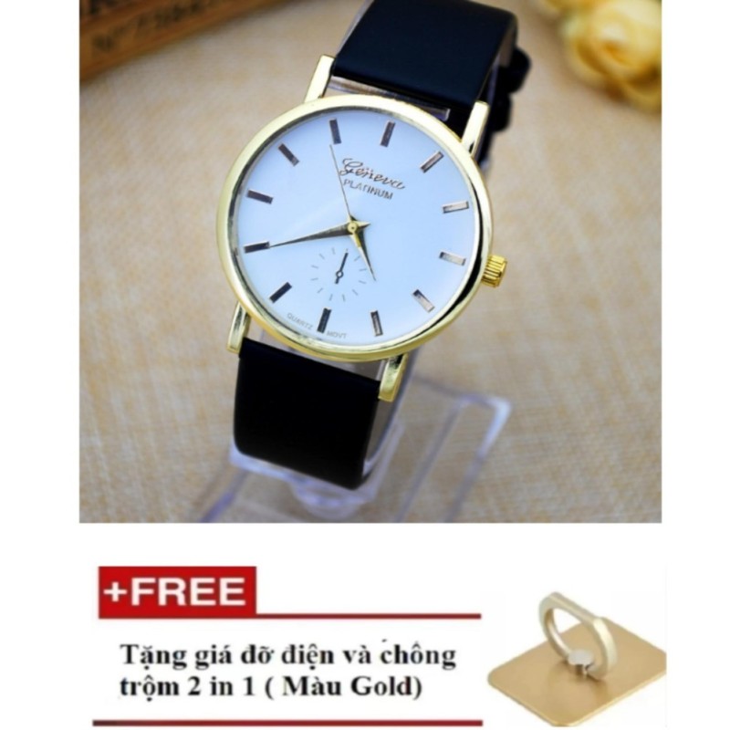 Đồng hồ nam platrium-GT-99 ( mặt trắng ) + Tặng giá đỡ điện thoại hình chiếc nhẫn siêu đẹp