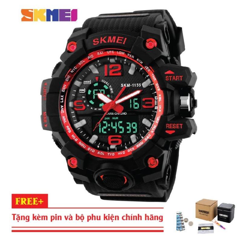 Đồng Hồ Nam Thể Thao Skmei 1155 - Dây cao su cực tốt (KM) bán chạy