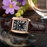 ĐỒNG HỒ NỮ CHENXI VUÔNG - DÂY DA (NÂU MẶT ĐEN)