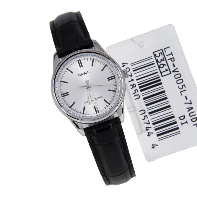 Đồng hồ nữ dây da Casio LTP-V005L-7AUDF (Đen)