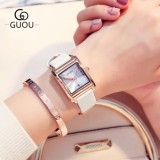 [HCM]Đồng hồ nữ dây da Guou 8089