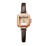 Đồng hồ nữ dây da Julius JA- 496C (Dây nâu viền đồng)