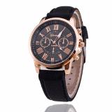 Đồng hồ nữ dây giả da Geneva JS LM024_BL9772 (Đen)