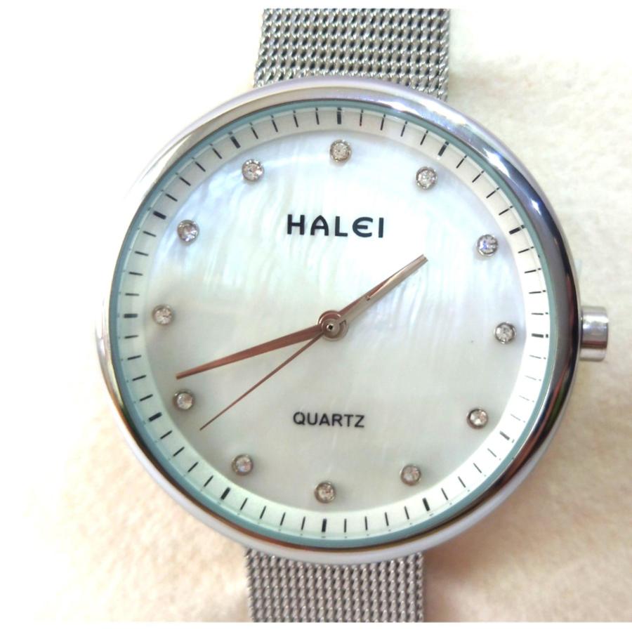 Đồng hồ nữ dây lụa mạ vàng cao cấp Halei ST-HL1606
