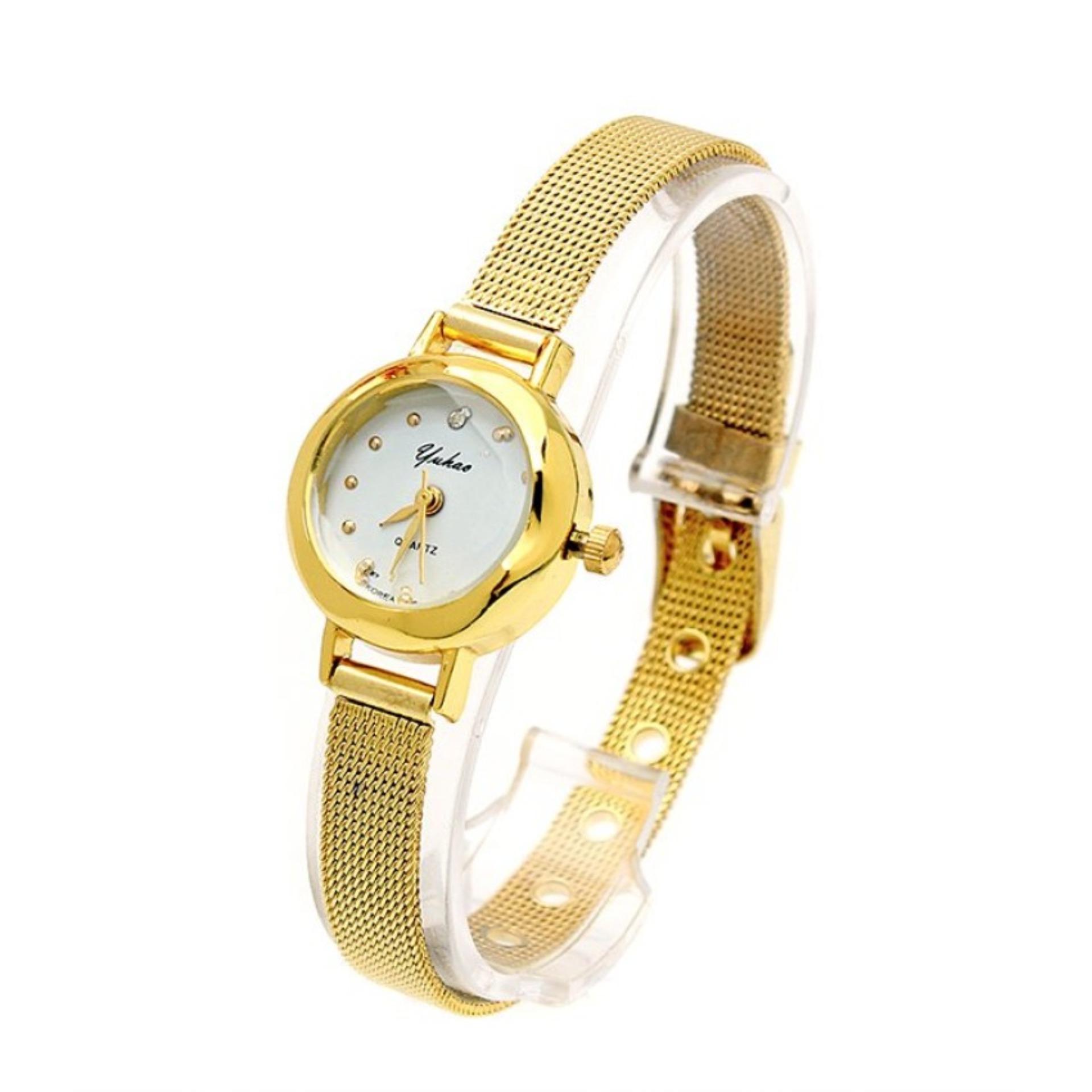 Đồng hồ nữ dây thép không gỉ Yehao YH045