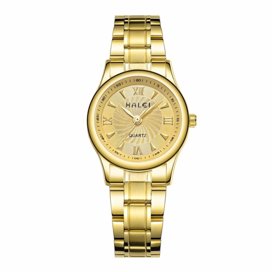 Đồng hồ nữ Halei 159 mặt vàng chống nước