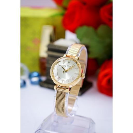 ĐỒNG HỒ NỮ JULIUS HÀN QUỐC DÂY THÉP JA-1019 (VÀNG)