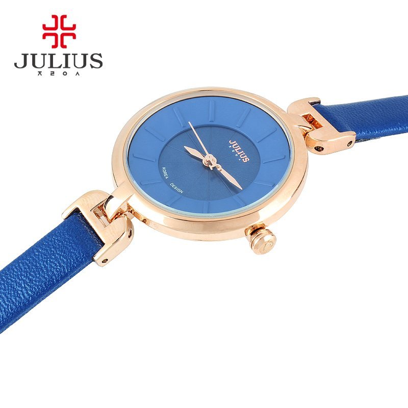 Nơi bán Đồng Hồ Nữ Julius Ja-864 Dây Da (Xanh Dương)