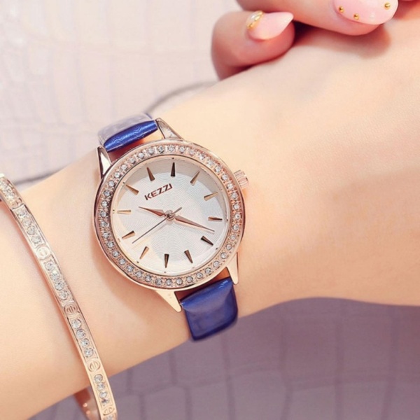 Đồng hồ nữ KEZZI dây da cao cấp cá tính phong cách Hàn Quốc WH-K851