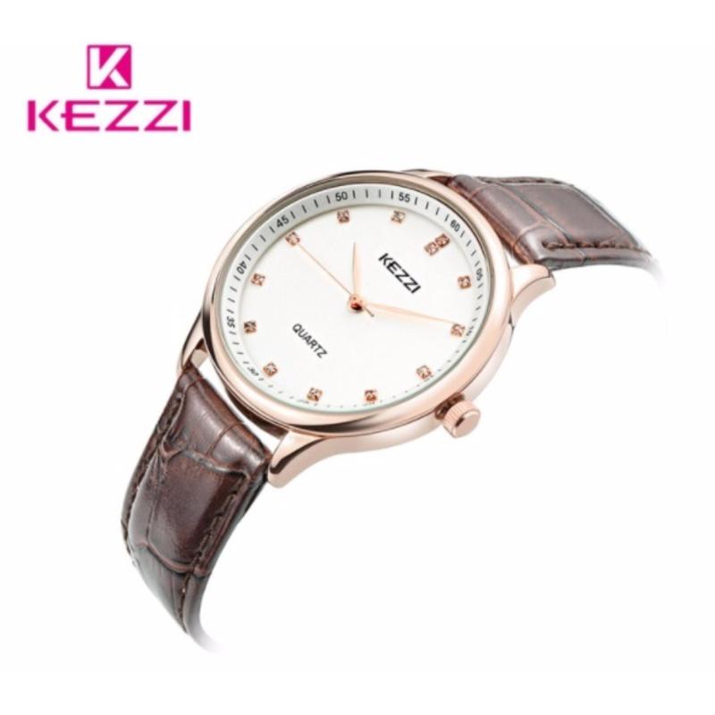 Đồng Hồ Nữ KEZZI Dây Da K1664 - Nâu bán chạy