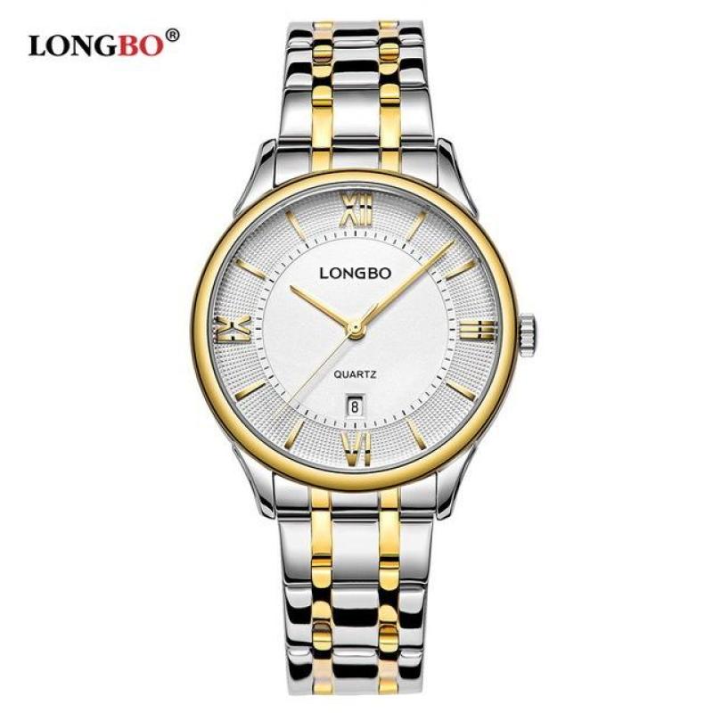 Đồng hồ Nữ LONGBO 5001L-SG01 (trắng, mặt trắng, dây demi thép không gỉ) bán chạy