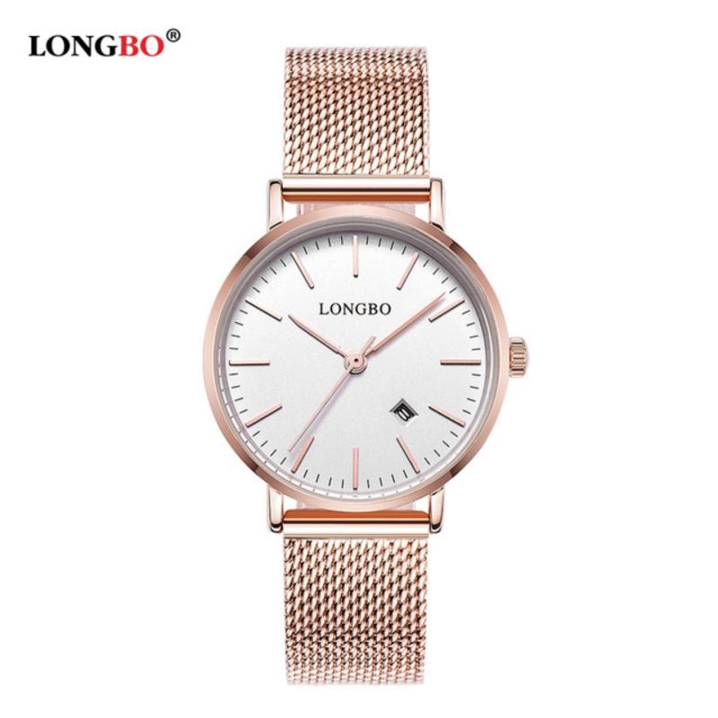 Nơi bán Đồng hồ Nữ LONGBO 5009L-RG01 (mặt trắng, dây mạ vàng hồng, thép không gỉ)