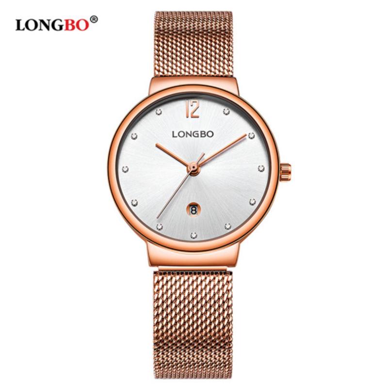 Nơi bán Đồng hồ Nữ LONGBO 5081L-RG01 (mặt trắng, dây mạ vàng hồng, thép không gỉ)